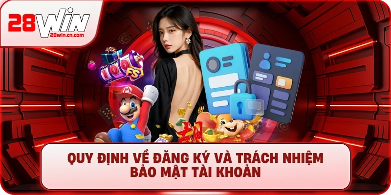 Điều Khoản Sử Dụng 28Win – Nền Tảng Cho Sân Chơi Công Bằng 2 Quy định về đăng ký và trách nhiệm bảo mật tài khoản